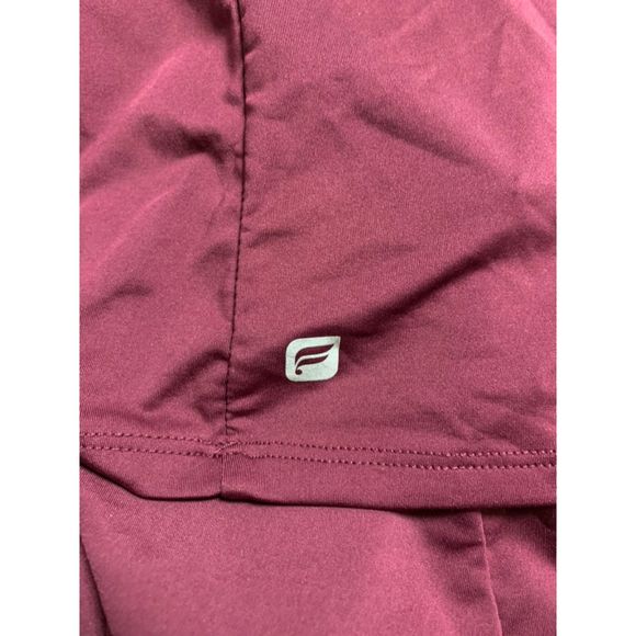 Fabletics, "Liv Tank Top" with Built-in Bra,"Blackberry"/Purple/Red, Medium,Used - Picture 3 of 6